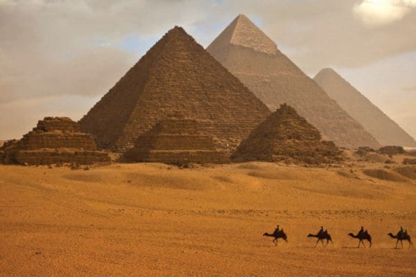 the pyramids